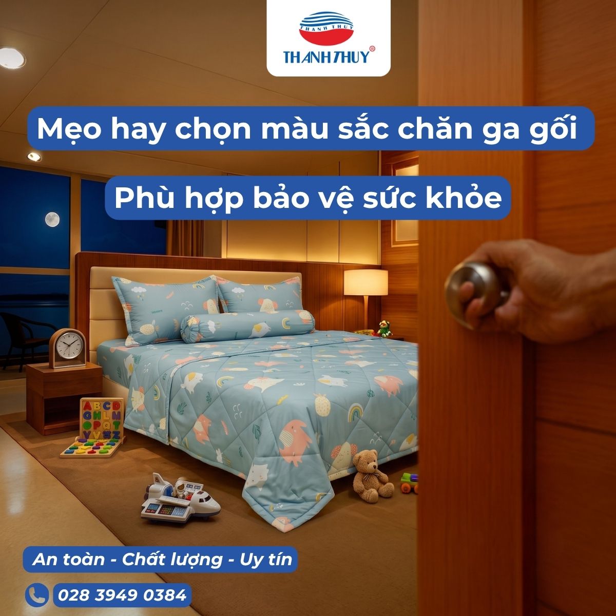 Mẹo hay chọn màu sắc chăn ga gối phù hợp bảo vệ sức khỏe