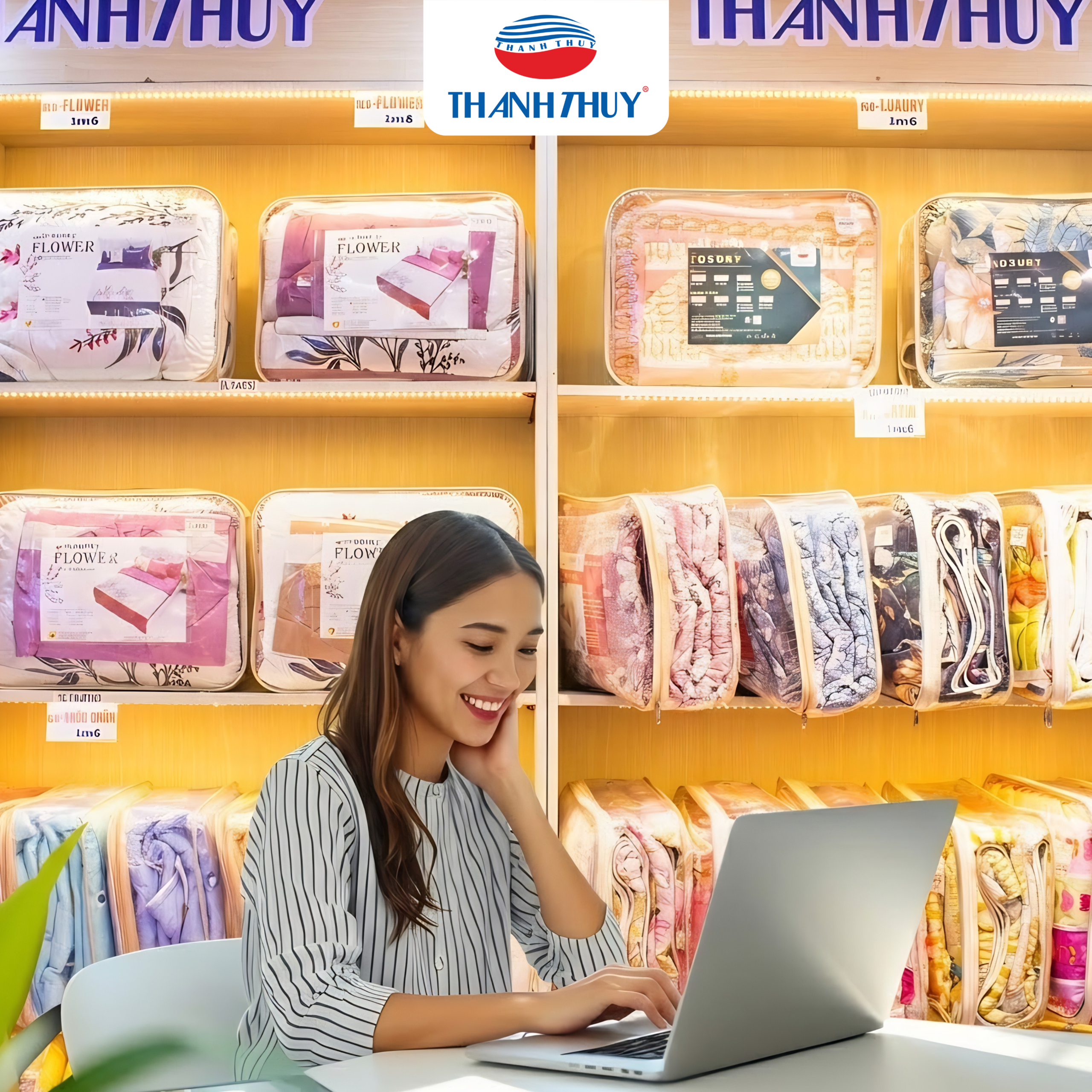 5 cách để mở cửa hàng kinh doanh chăn ga gối đệm thành công 12 Chăn Ga Thanh Thủy hiện là một trong những đơn vị cung cấp nguồn hàng chăn ga gối đệm giá sỉ được nhiều cửa hàng tin tưởng