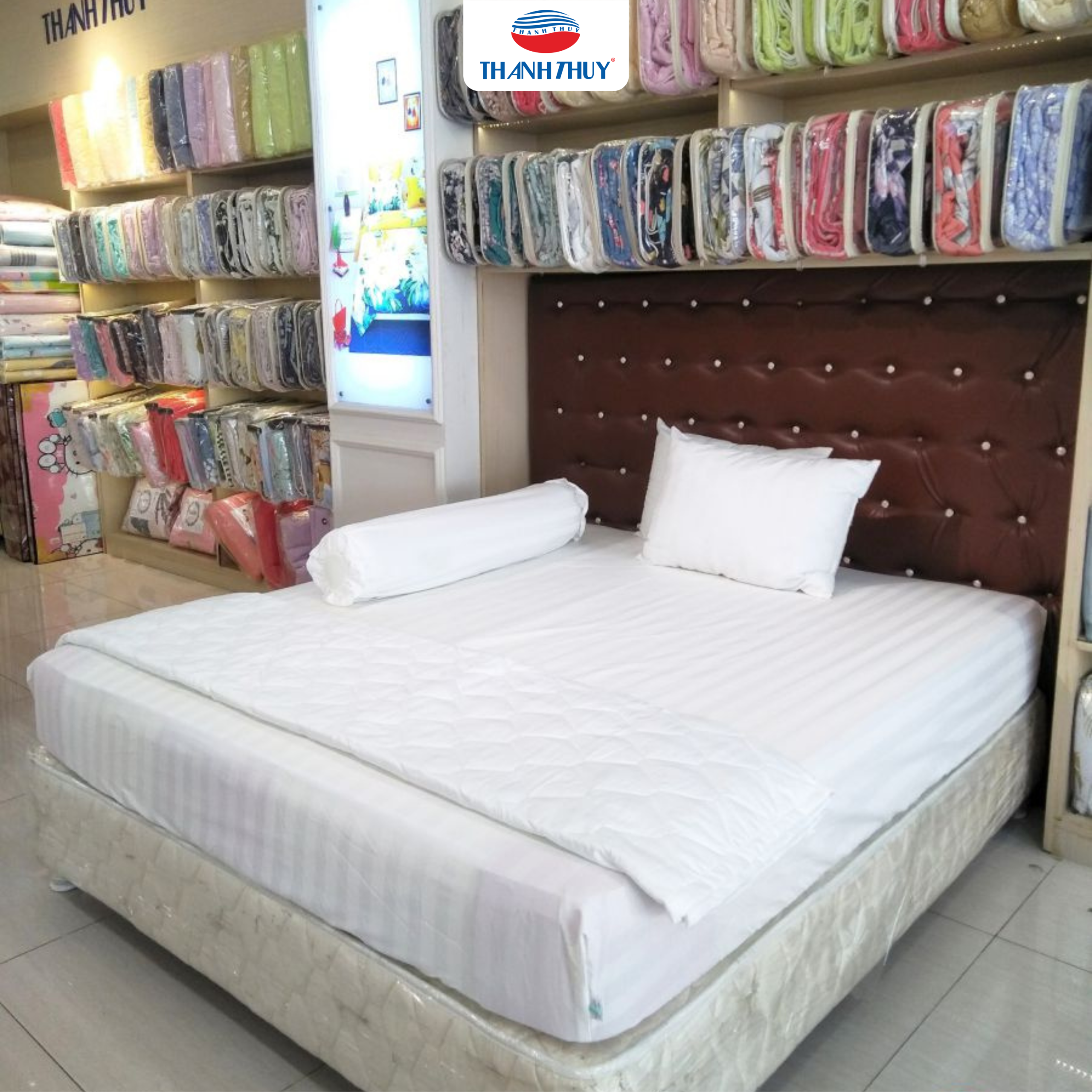 Ruột Mền 2m4x2m4 Cotton T300CN Chần Gòn Cho Gia Đình, Khách Sạn 13 Chăn ga Thanh Thủy thương hiệu uy tín