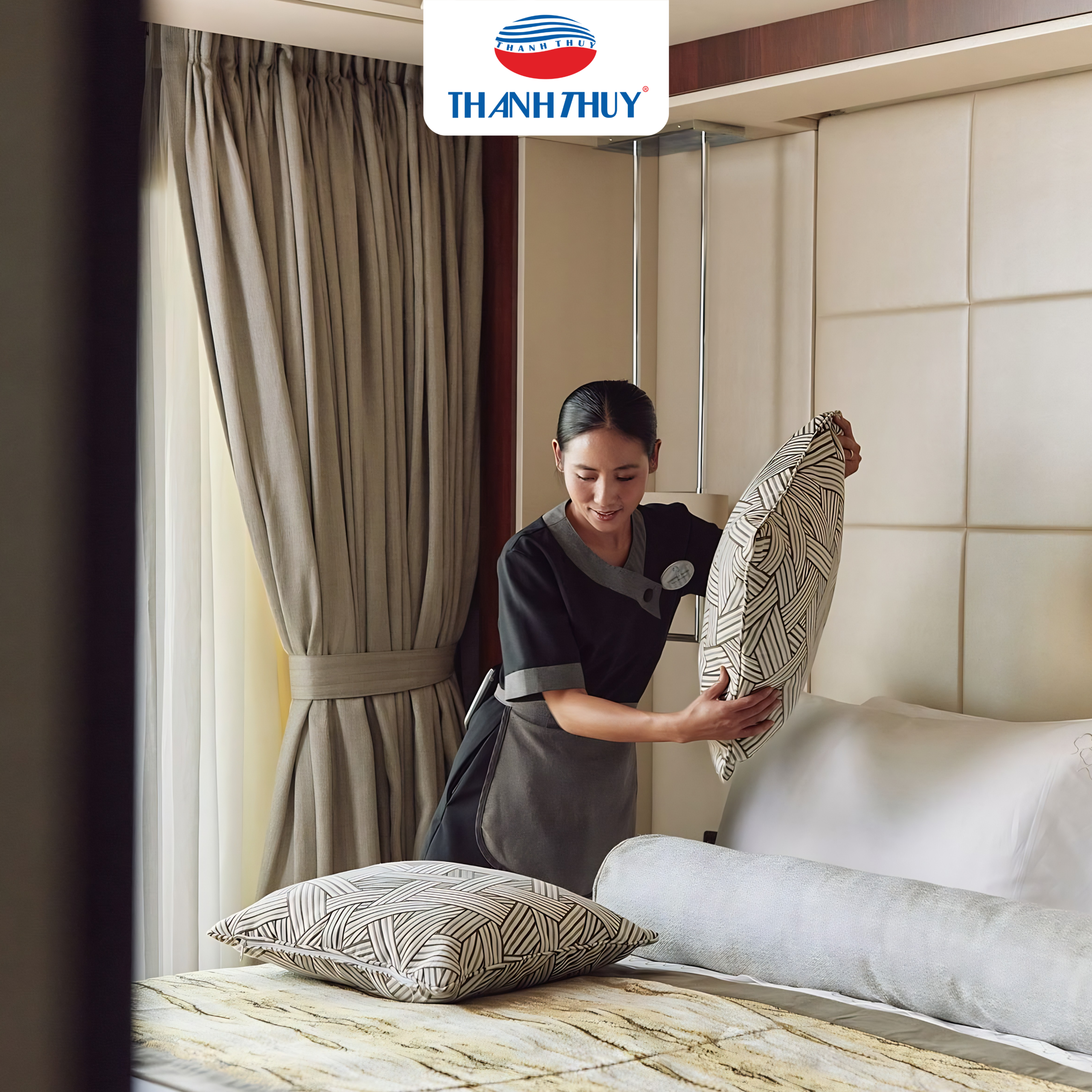 Tiêu chuẩn của một bộ chăn ga gối cho khách sạn cao cấp 13 Chăn ga khách sạn cần đáp ứng những tiêu chí dễ vệ sinh, nhanh gọn, luôn sẵn sàng phục vụ