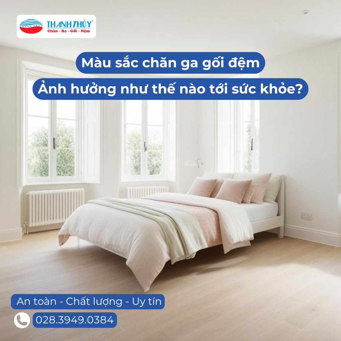 Màu sắc chăn ga gối đệm ảnh hưởng như thế nào tới sức khỏe