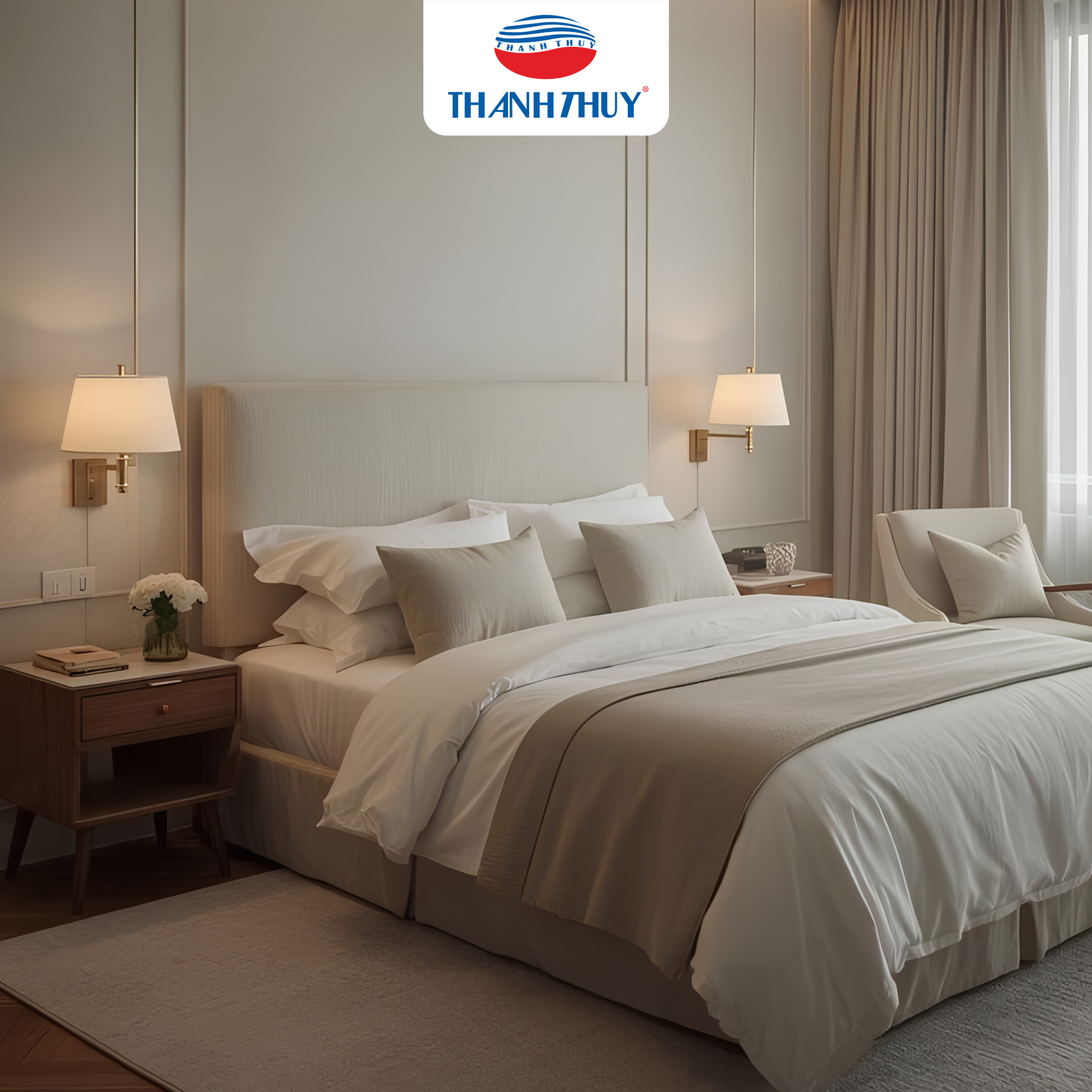 Tiêu chuẩn của một bộ chăn ga gối cho khách sạn cao cấp 8 Một bộ chăn ga gối khách sạn tiêu chuẩn