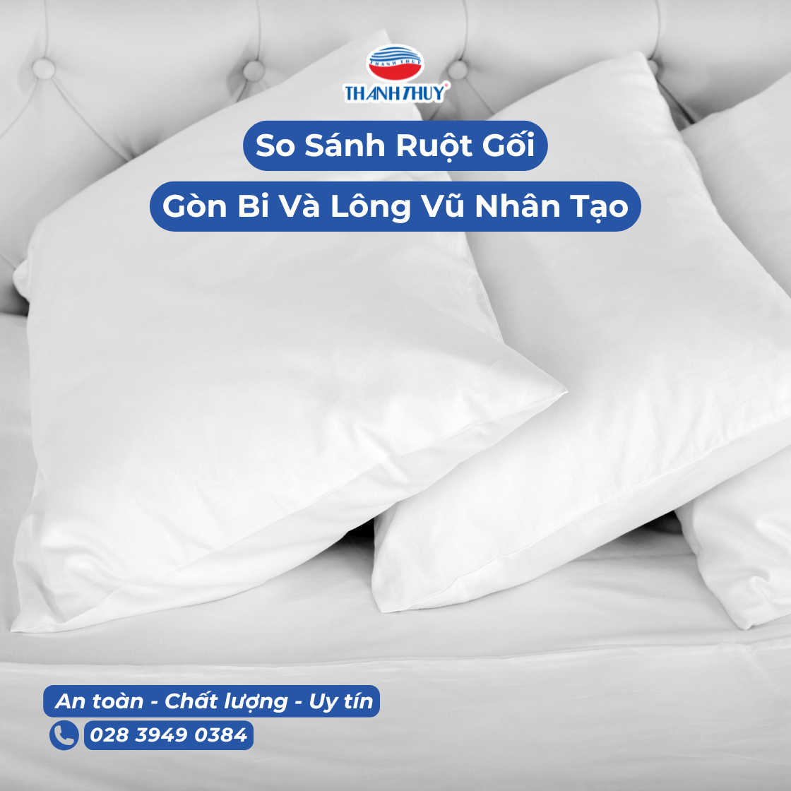 Khám phá sự khác biệt giữa ruột gối gòn bi và ruột gối lông vũ nhân tạo Thanh Thủy. So sánh chi tiết về chất liệu, độ bền, độ thoải mái và giá bán để giúp bạn chọn được chiếc gối phù hợp nhất cho giấc ngủ trọn vẹn.