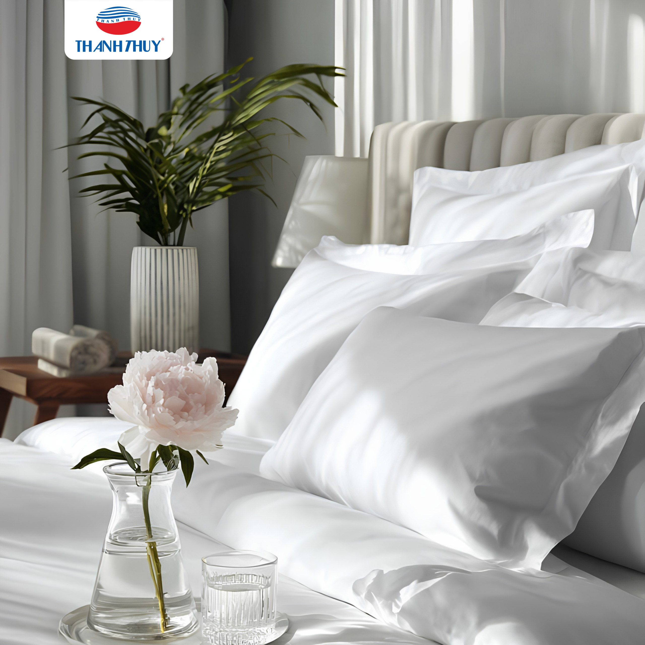 4 lưu ý chọn chăn ga gối khách sạn đúng chuẩn 6 Ưu tiên sử dụng cotton 100% nhờ đặc tính mềm mại, thoáng khí