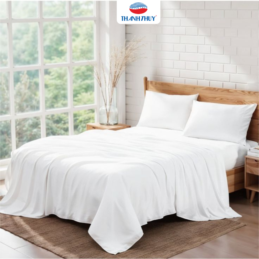 Bảng Giá Vải Trắng May Chăn Ga Gối Khách Sạn 5 Hầu hết khách sạn đều lựa chọn vải trắng để may chăn ga gối