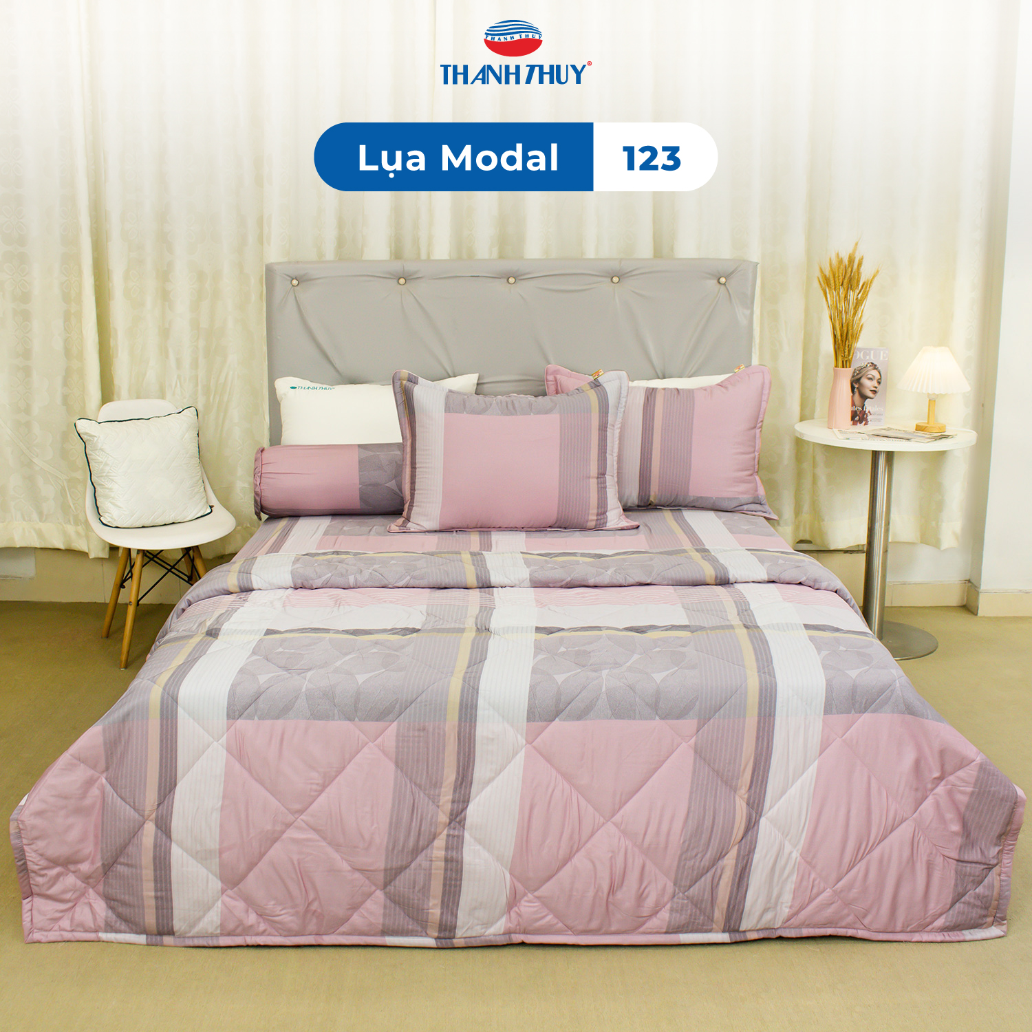 Bộ Ga Bọc Lụa Modal 123