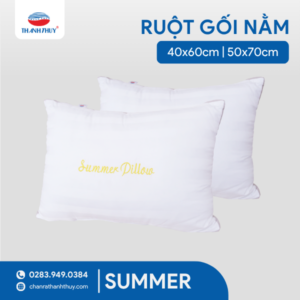 Ruột Gối Nằm Summer – Lông Vũ Nhân Tạo, Có Hút Chân Không