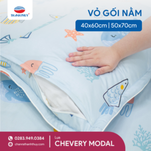Mới Ra Mắt | Vỏ Gối Nằm Lụa Chevery Modal (Tencel Modal) - Êm Ái, Bền Đẹp