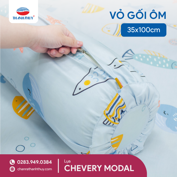 Lụa Chevery Modal_Vỏ Gối Ôm