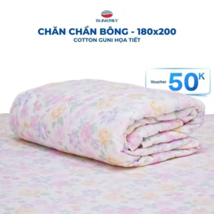 Chăn Chần Bông - 100% Cotton Guni Họa tiết - Hoa lá, Đơn giản, Kẻ sọc - THANH THUY