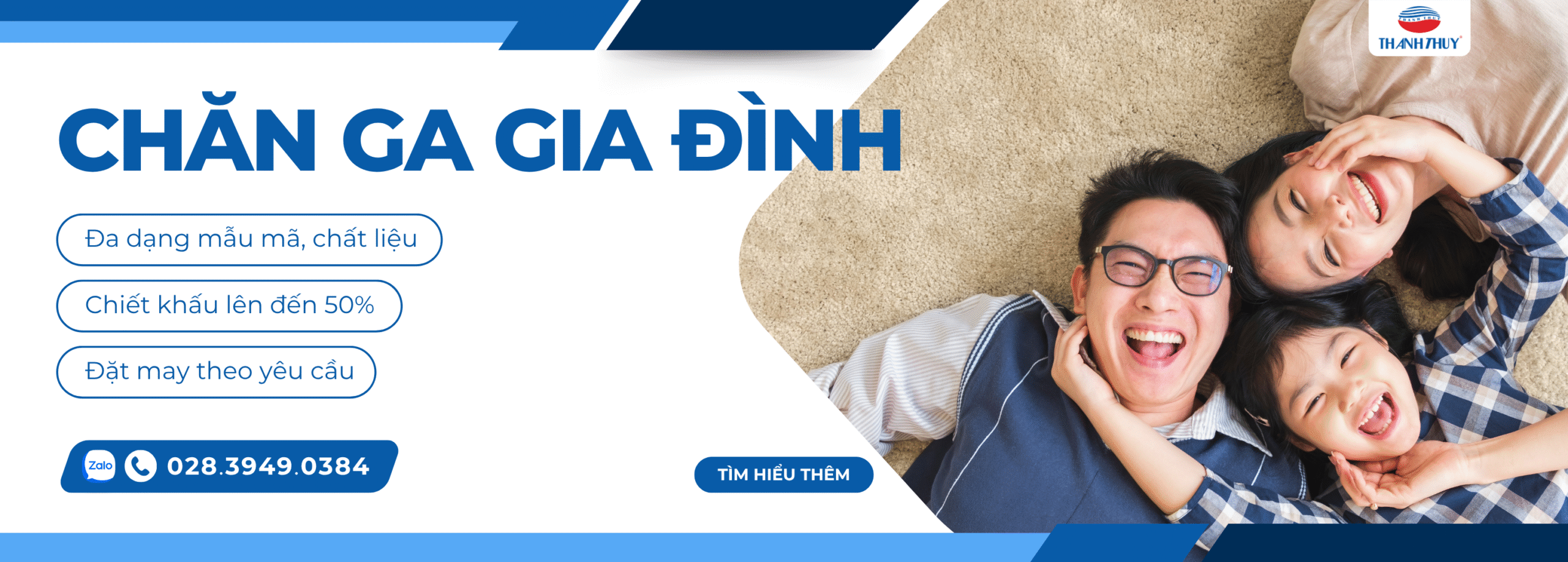 CHĂN GA GIA ĐÌNH - CHĂN RA THANH THỦY