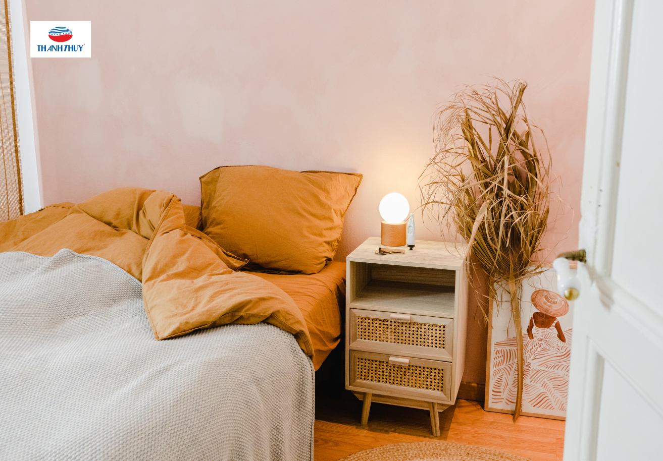Phong cách phòng ngủ mang sự ấm áp và vẻ đẹp của tự nhiên