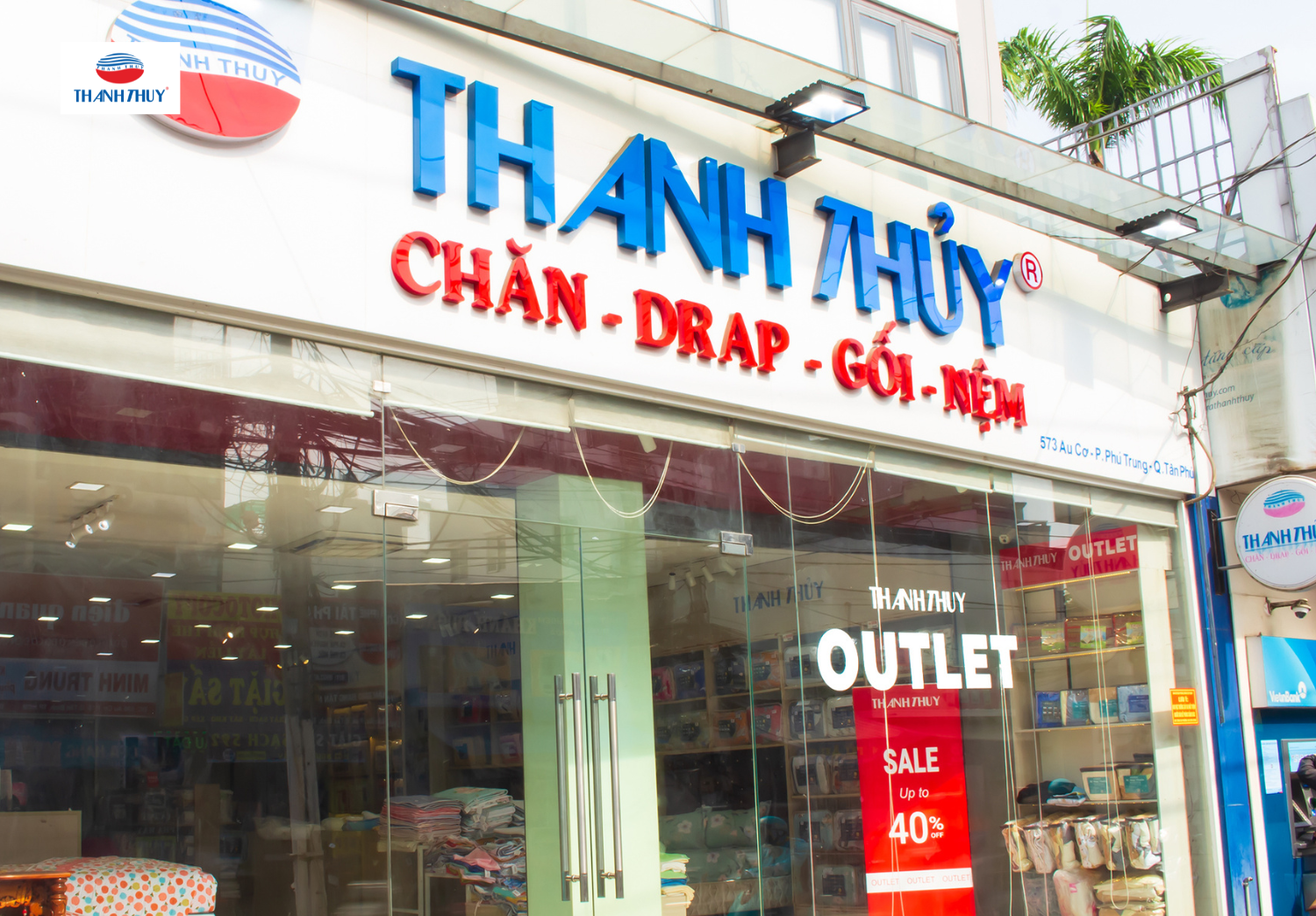 Cửa hàng Chăn Ra Thanh Thủy đặt tại nhiều vị trí đắt địa thu hút khách hàng