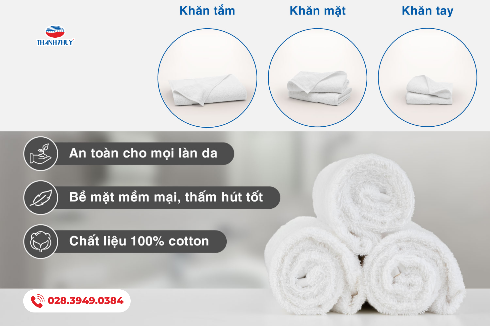 Khăn cotton và Thảm chân cotton khách sạn