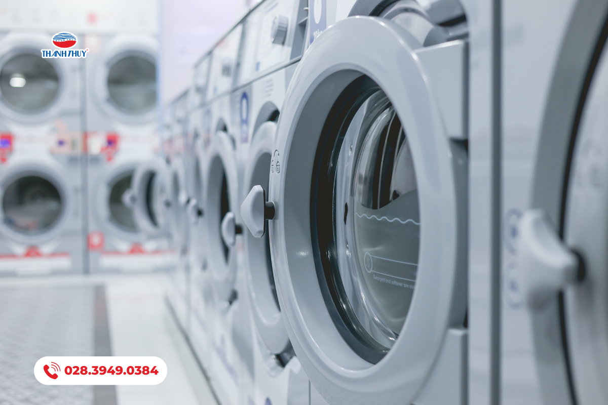 Máy giặt với công xuất lớn dành cho giặt chăn ga công nghiệp