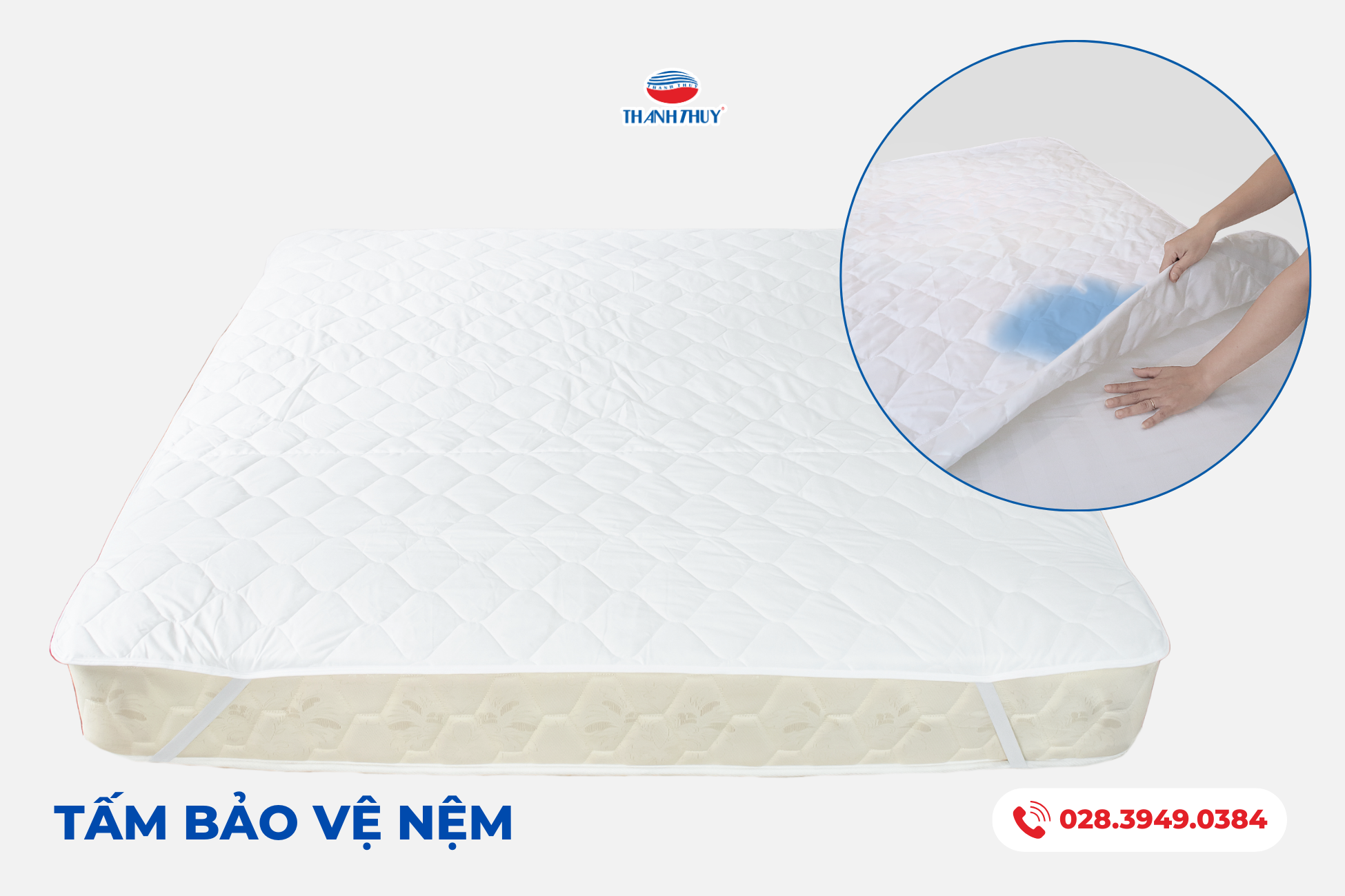 Tấm Bảo Vệ Nệm giúp bảo vệ cho tuổi thọ của chiếc Nệm được lâu hơn