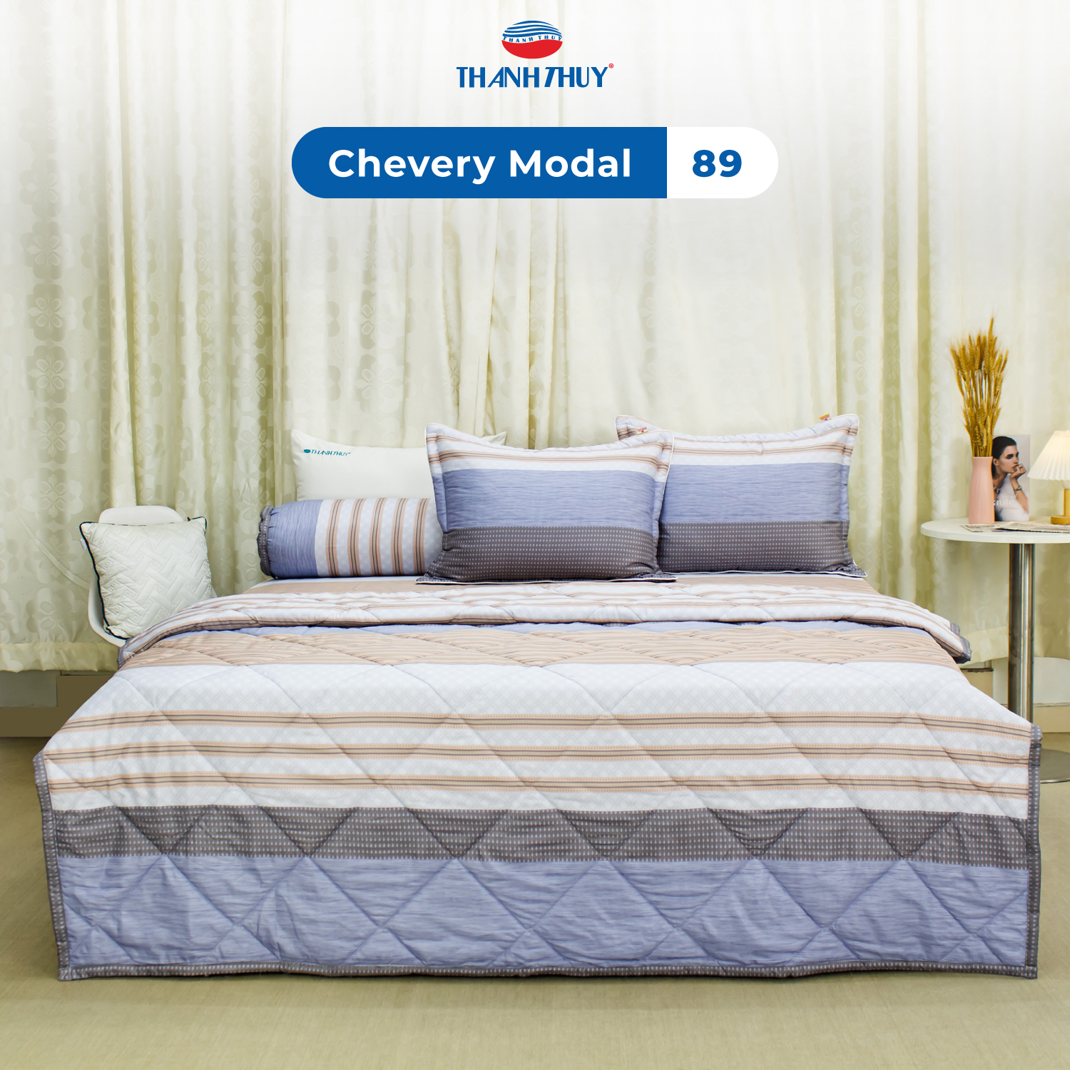 Bộ Ga Bọc Lụa Chevery Modal 89