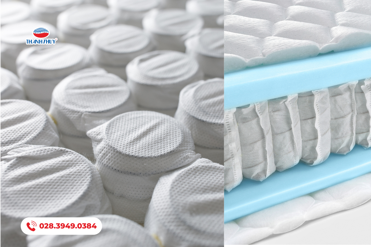 Cấu tạo của Nệm Lò Xo Túi độc lập