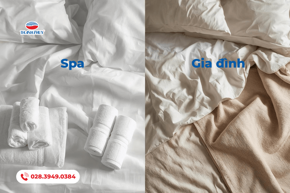 Chăn ga gối Spa và Gia đình đều có điểm chung là chất lượng đạt chuẩn
