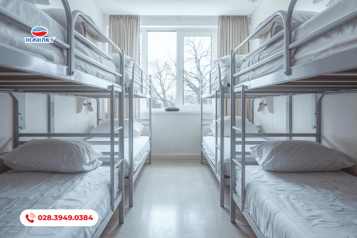 Chăn ga gối ký túc xá sử dụng thường xuyên nên cần nghiêm chỉnh bảo quản