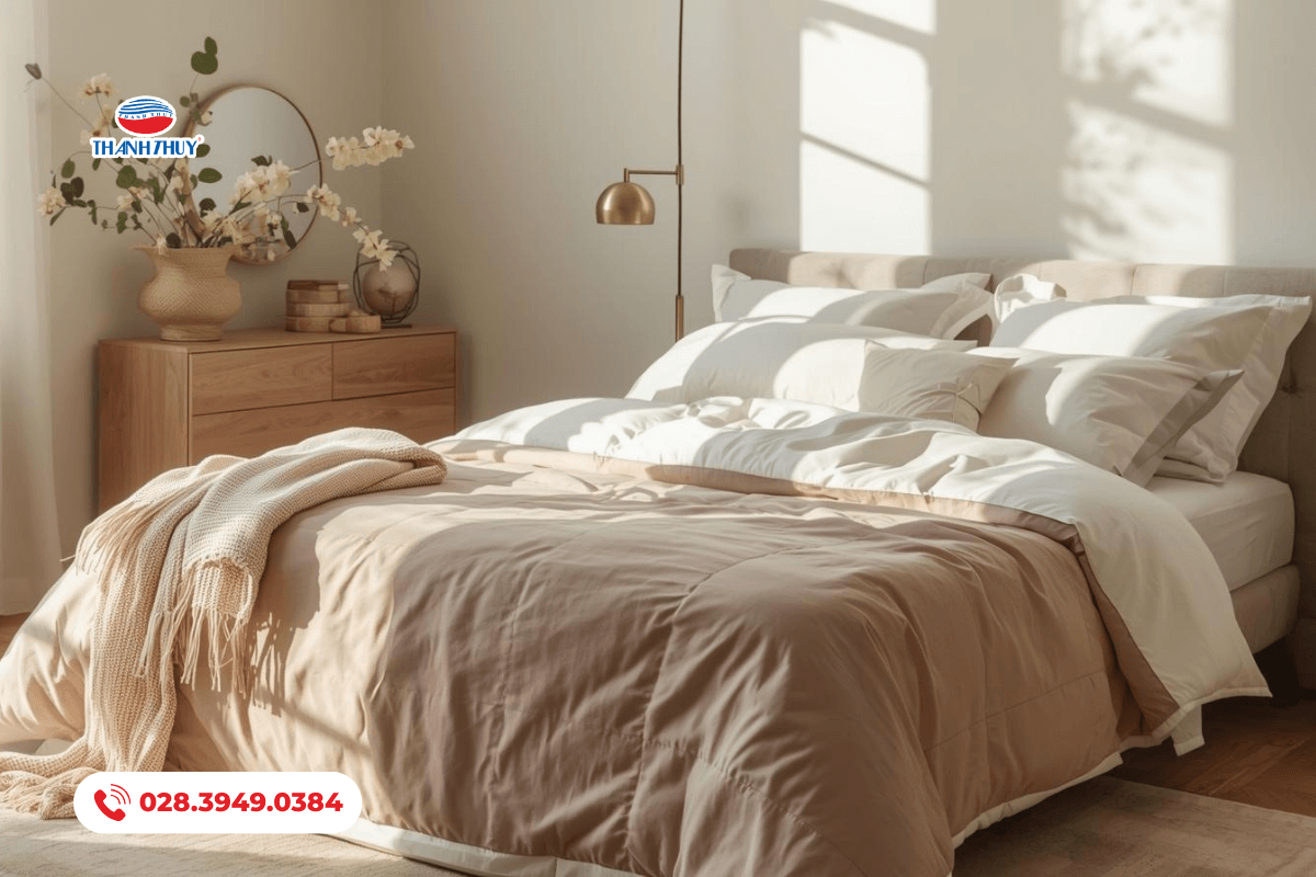 Không gian phòng ngủ bừng sáng sẽ giúp bạn thêm năng lượng