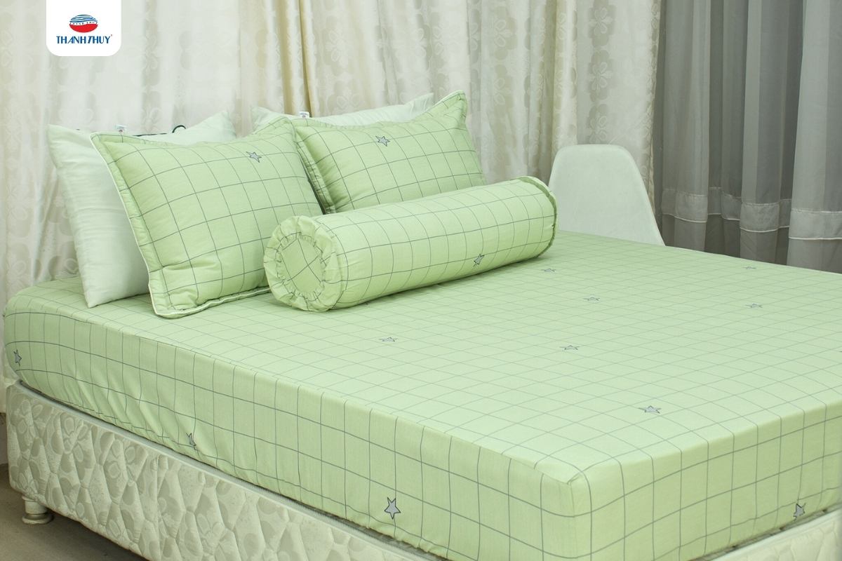 Bộ Cotton Vanila lấy màu xanh lá làm chủ đạo