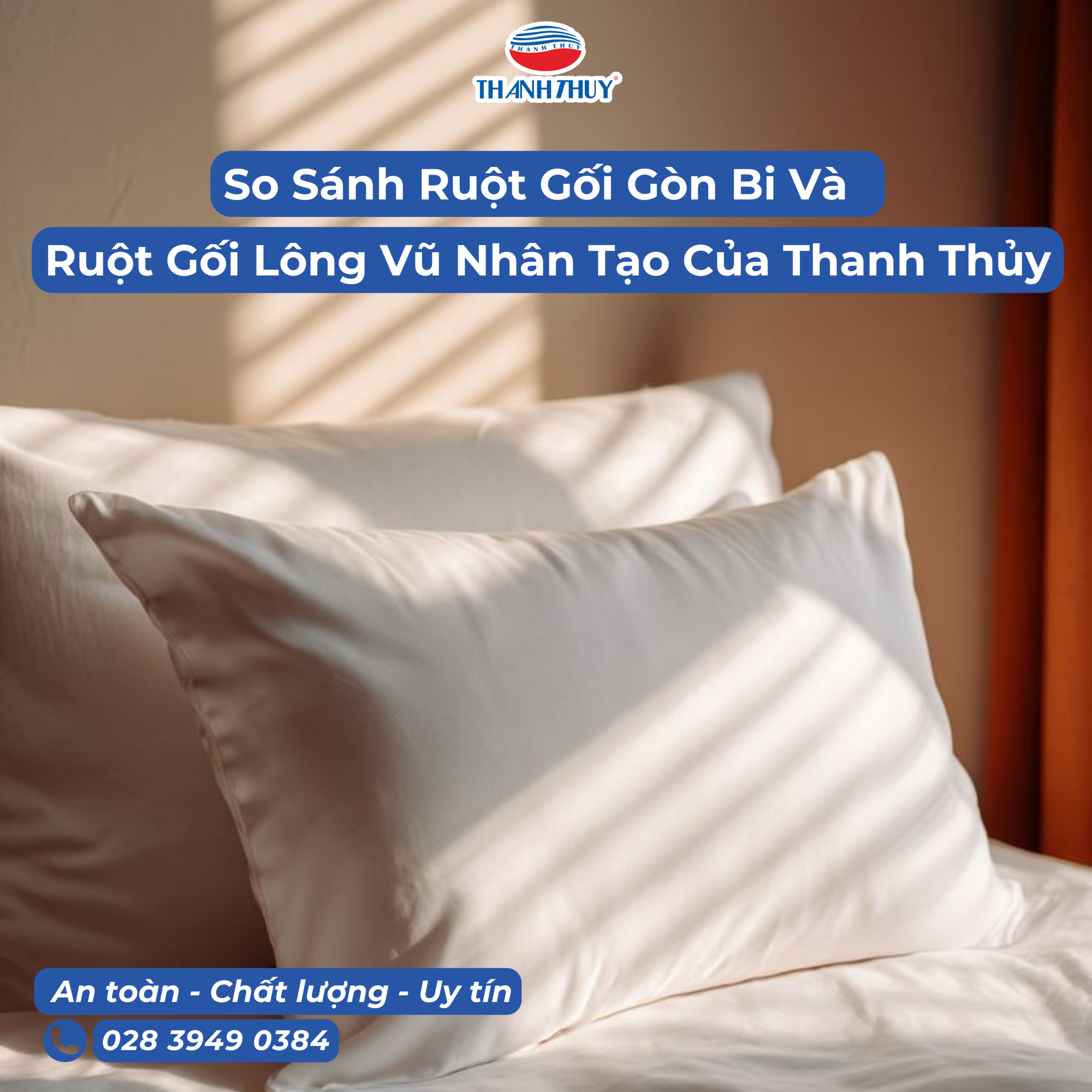 Khám phá sự khác biệt giữa ruột gối gòn bi và ruột gối lông vũ nhân tạo Thanh Thủy. So sánh chi tiết về chất liệu, độ bền, độ thoải mái và giá bán để giúp bạn chọn được chiếc gối phù hợp nhất cho giấc ngủ trọn vẹn.
