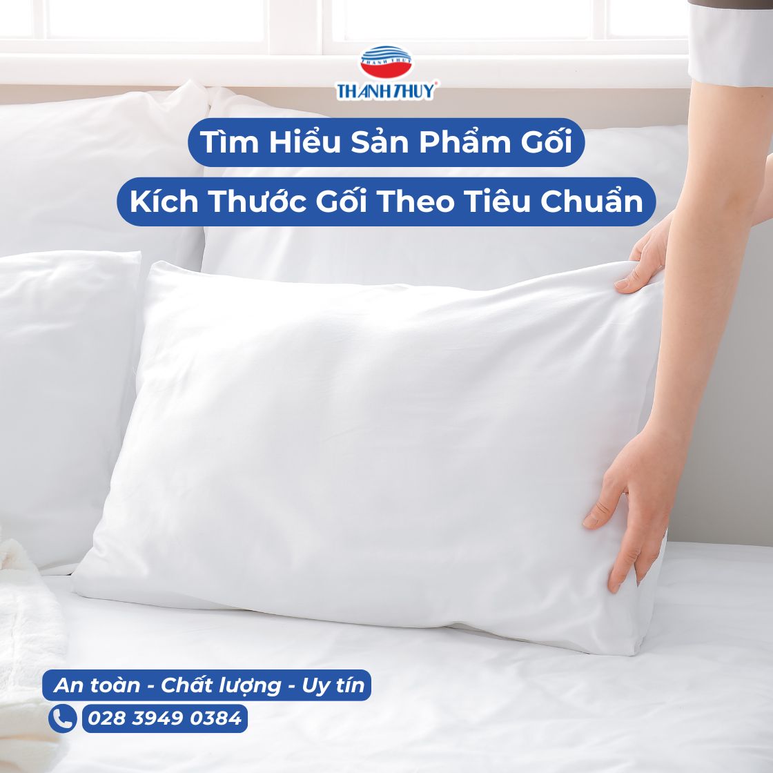 Tìm hiểu kích thước gối tiêu chuẩn trên thị trường