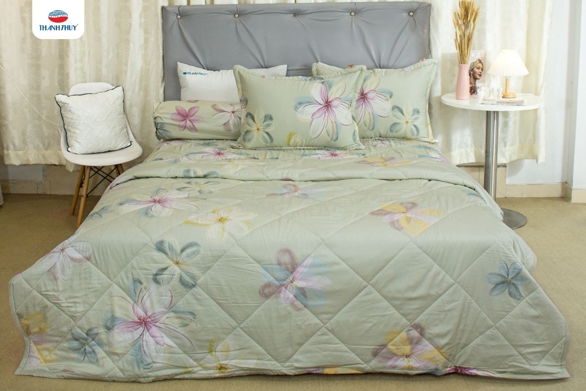 Chăn Ga Gối Màu Matcha: Xu Hướng Tối Giản & Tươi Mát Dành Cho Giới Trẻ 10 Bộ chăn ga gối Lụa Modal 110 sang trọng và tinh tế