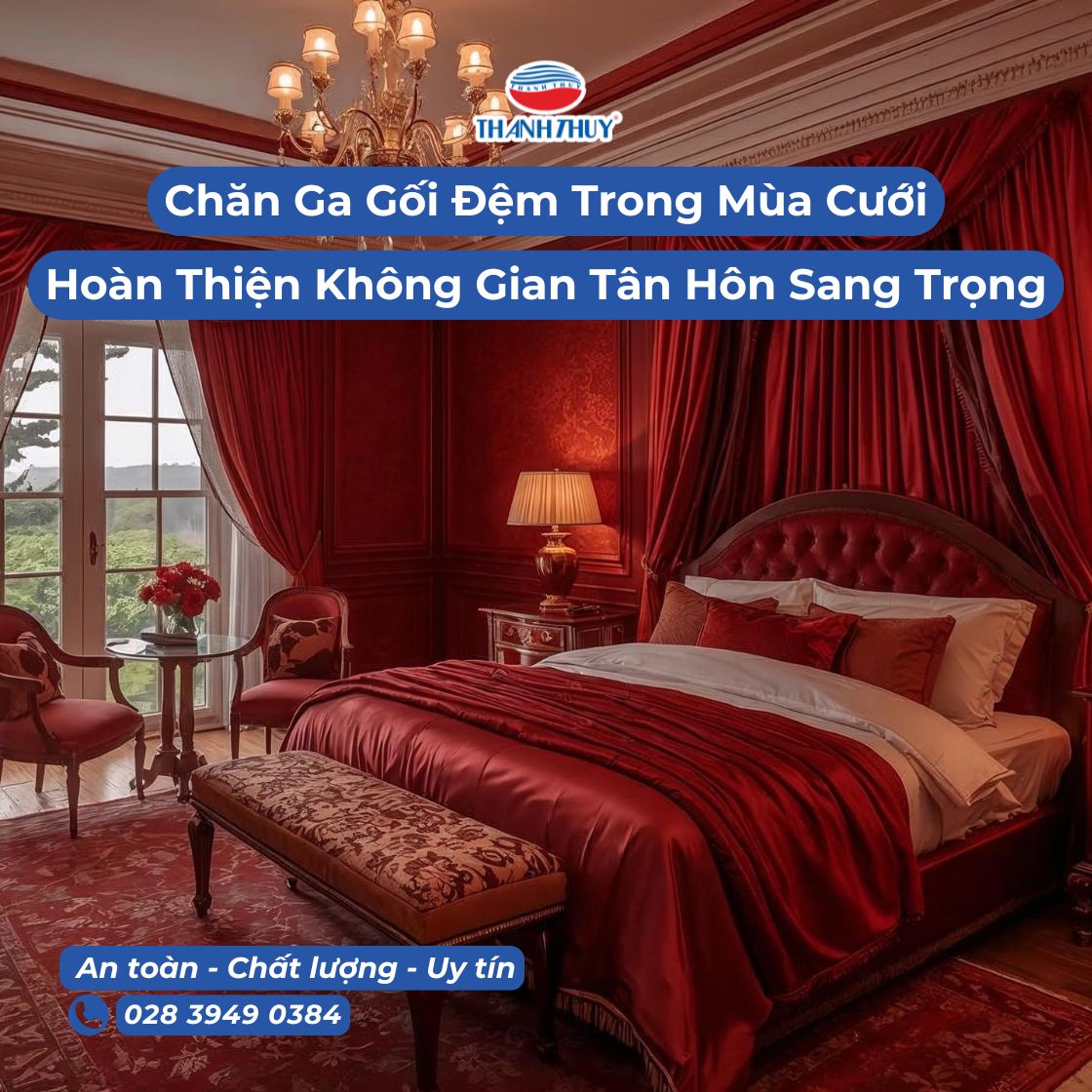 29.11.2025 - Chăn Ga Gối Đệm Trong Mùa Cưới – Bí Quyết Hoàn Thiện Không Gian Tân Hôn Sang Trọng Và Ấm Áp - 1
