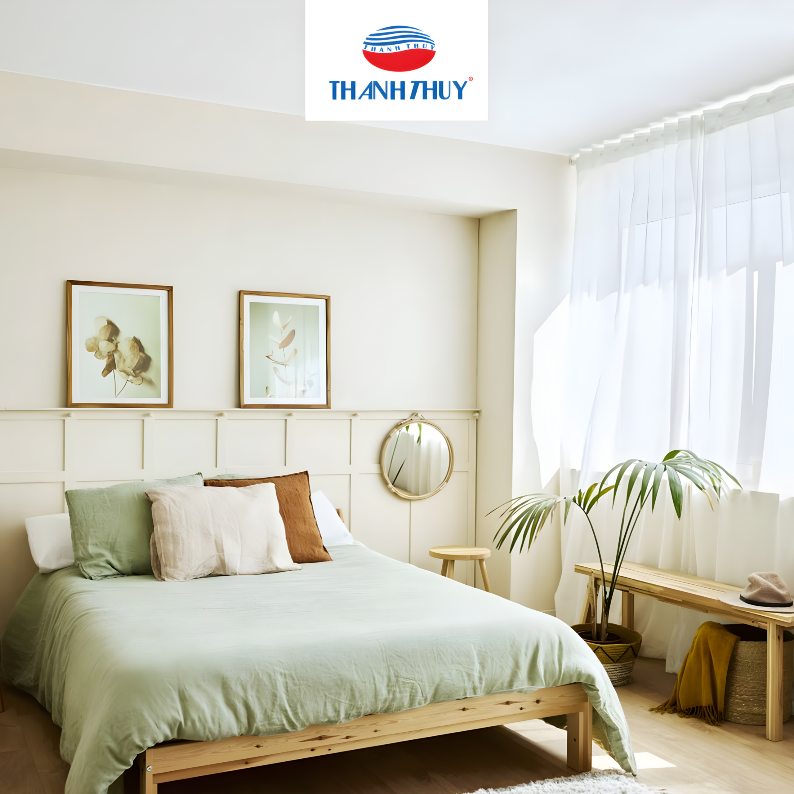 Chăn Ga Gối Màu Matcha: Xu Hướng Tối Giản & Tươi Mát Dành Cho Giới Trẻ 21 Gam màu decor phòng ngủ cực kỳ xinh