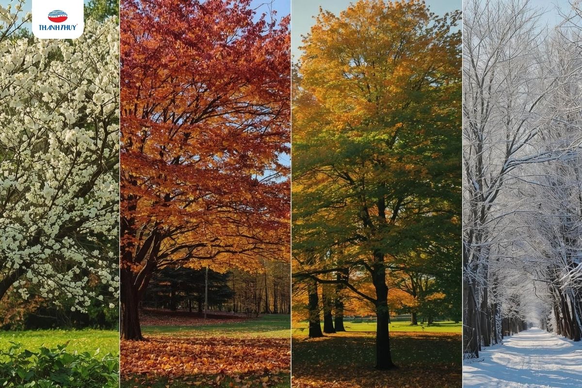 4 mua khí hậu khác nhau và có sự ảnh hưởng đến bạn