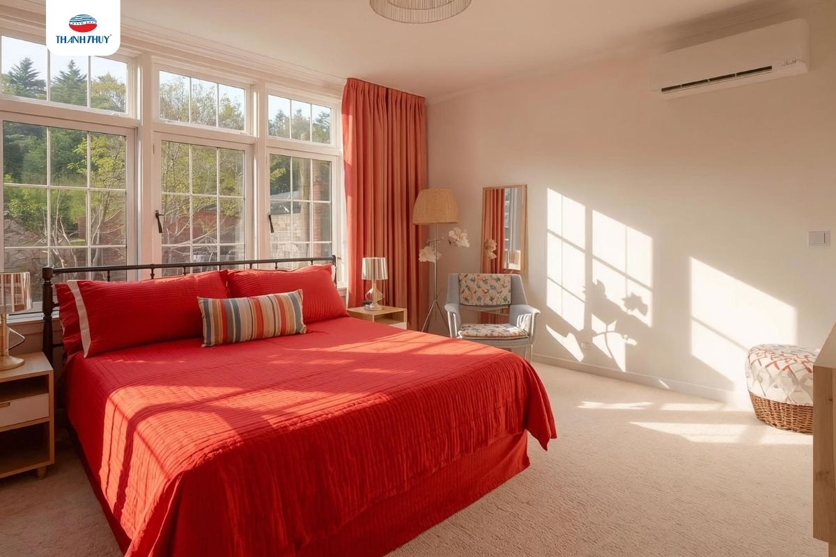 Chăn Ga Gối Đệm Màu Đỏ Tết: Sắc Xuân Ấm Áp Cho Không Gian Phòng Ngủ 8 Chăn ga gối đệm màu đỏ thêm điểm nhấn cho phòng ngủ