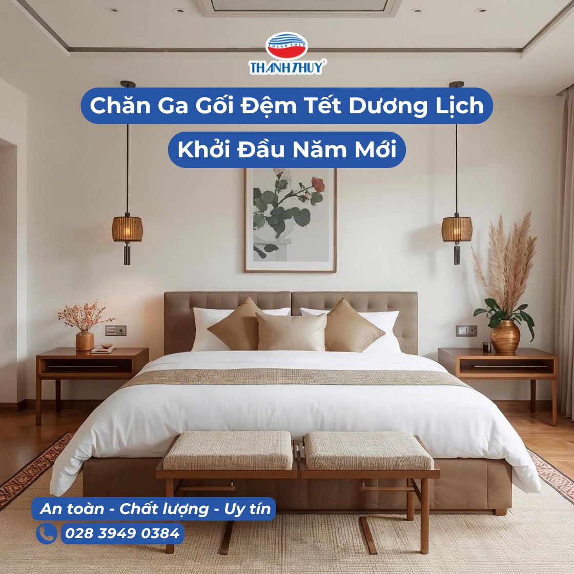 Chăn Ga Gối Đệm Tết Dương Lịch – Khởi Đầu Năm Mới Từ Một Giấc Ngủ Trọn Vẹn