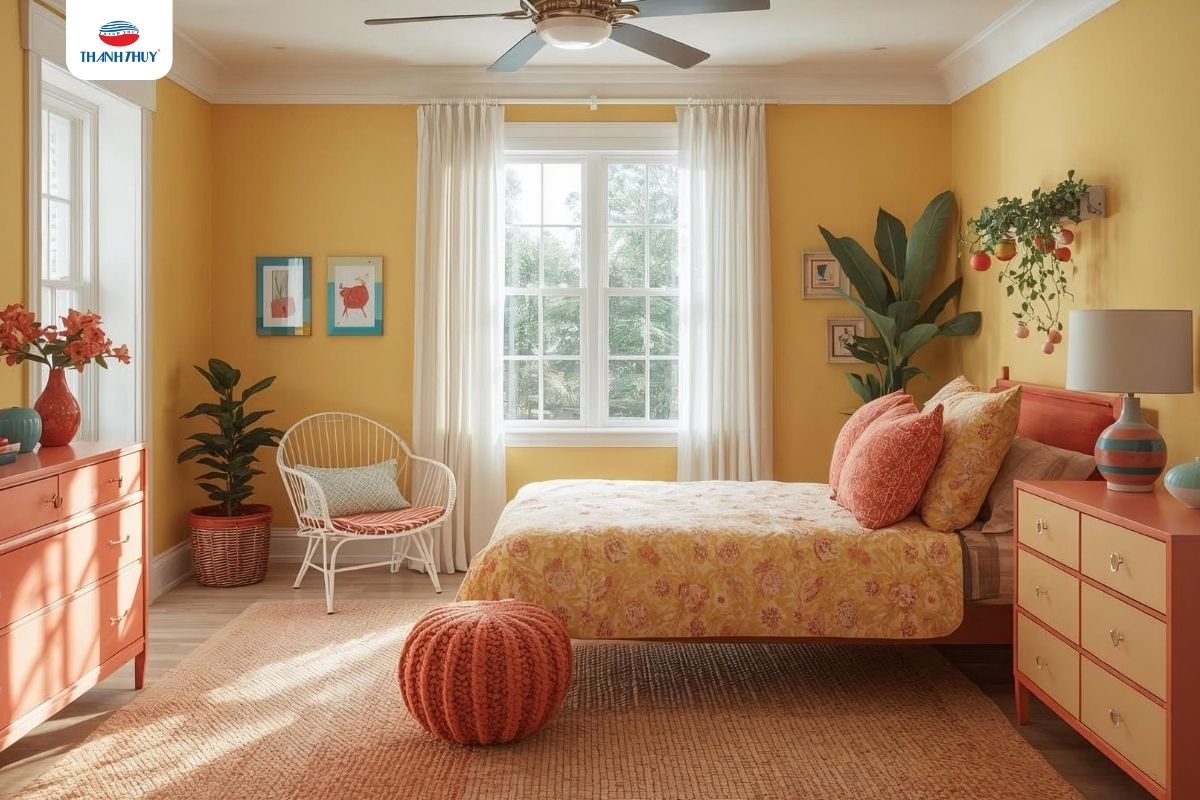 Chăn Ga Gối Đệm Giúp Làm Mới Không Gian Cho Khởi Đầu Năm Mới 12 Thanh Thủy gợi ý một số kiểu decor phòng ngủ bừng sáng