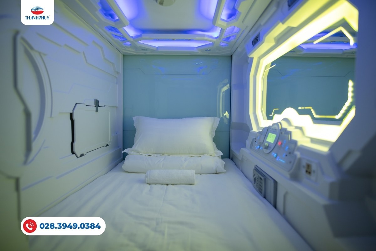 Chăn Ga Khách Sạn Capsule Tiêu Chuẩn Thiết Yếu Cho Mô Hình Lưu Trú Hiện Đại 10 Phòng Capsule được bố trí vừa đủ cho 1 người nằm nghỉ