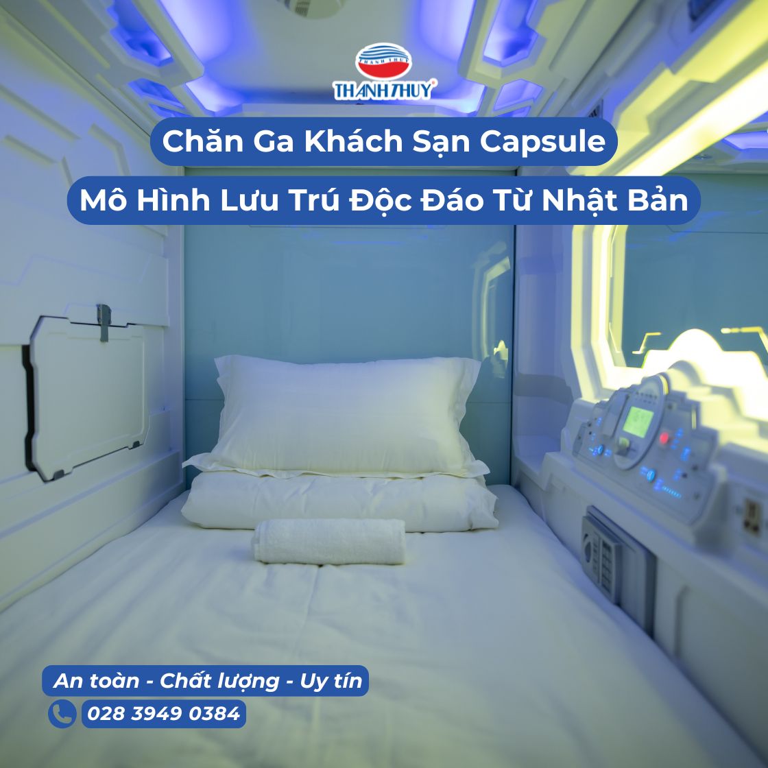 Chăn Ga Khách Sạn Capsule Tiêu Chuẩn Thiết Yếu Cho Mô Hình Lưu Trú Hiện Đại