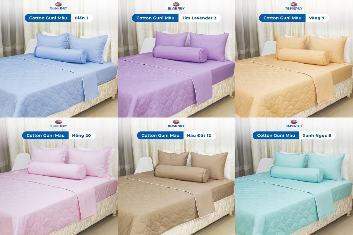 Chọn Chăn Ga Gối Đón Tết – Khi Giấc Ngủ Cũng Cần Một Khởi Đầu Mới 14 Cotton Guni màu, những màu sắc nổi bật và phù hợp cho ngày Tết