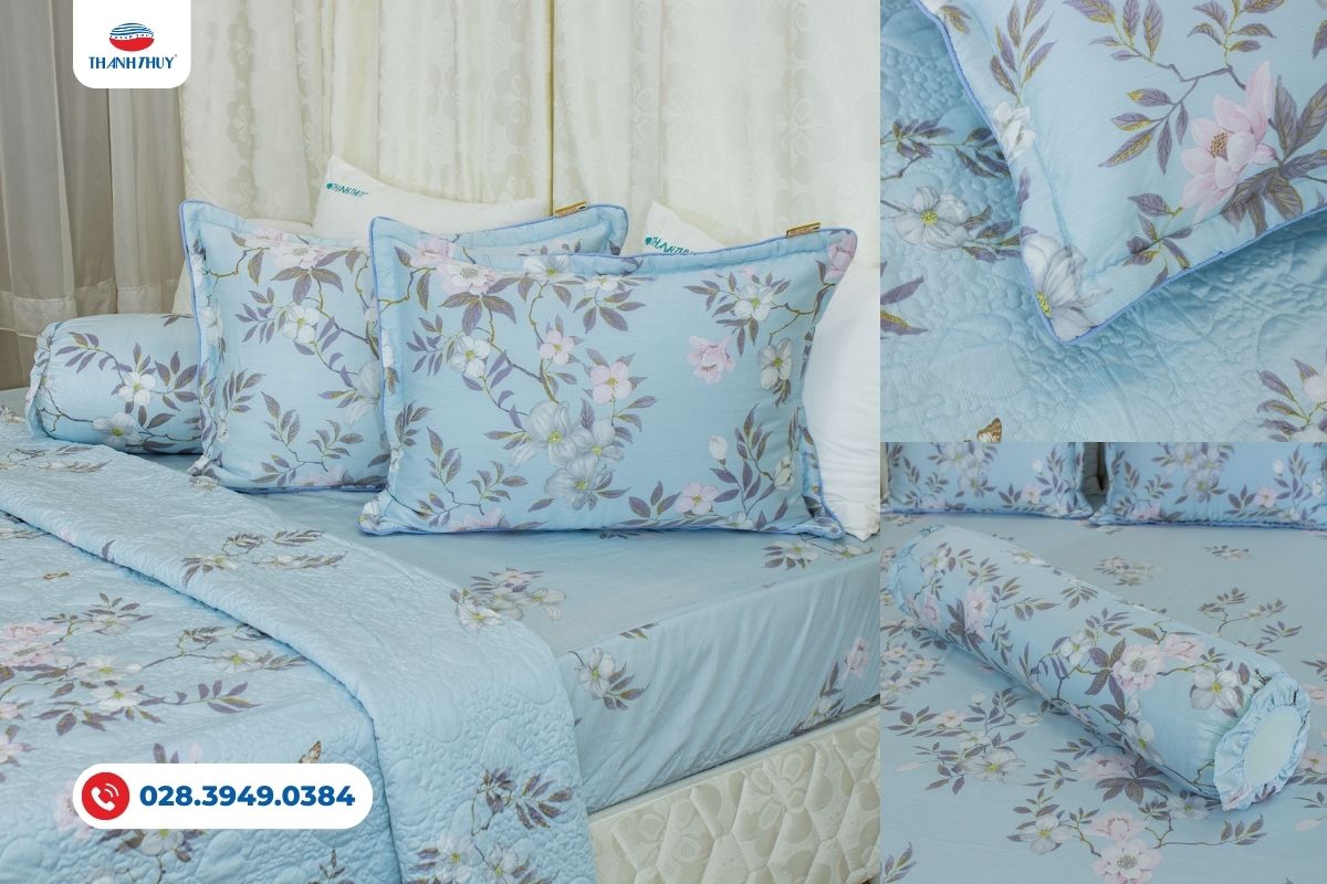 Quà Tặng 8/3 Ý Nghĩa: Chăn Ga Gối – Bí Quyết Chăm Sóc Giấc Ngủ Cho Phụ Nữ 8 Lụa Tơ Tằm sang trọng và cao cấp của nhà Chăn Ra Thanh Thủy