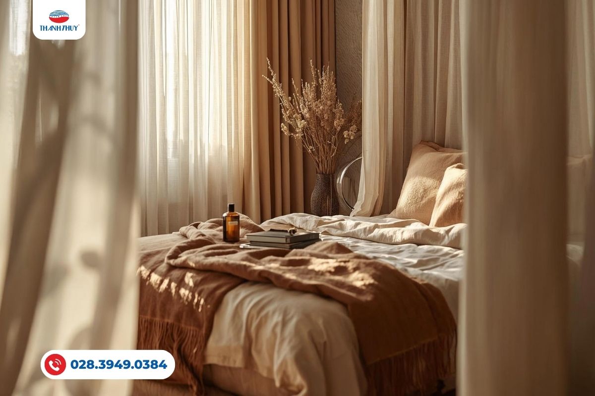 Hướng Dẫn Decor Phòng Ngủ Chuẩn Cung Kim Ngưu: Từ Chất Liệu Chăn Ga Đến Cách Bày Trí 11 Ánh sáng và hương thơm càng làm cho phòng ngủ trở nên tươi mới
