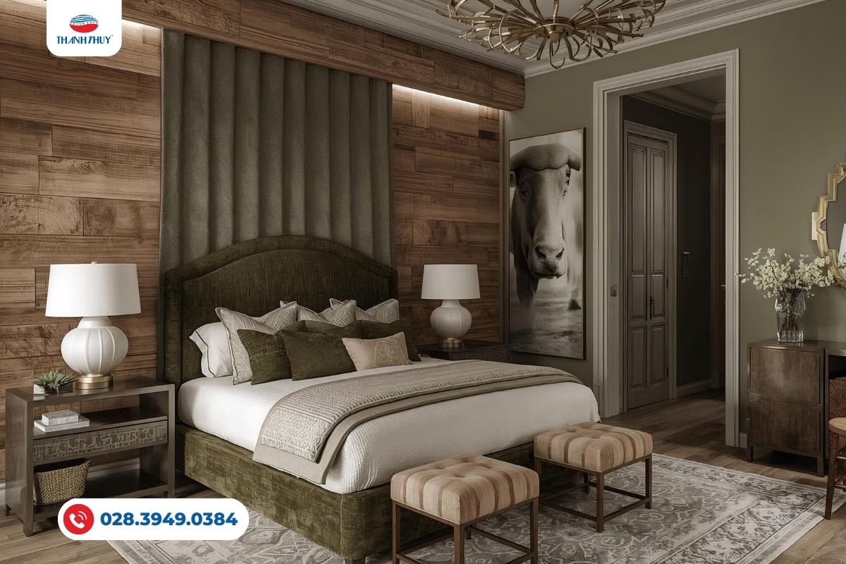 Hướng Dẫn Decor Phòng Ngủ Chuẩn Cung Kim Ngưu: Từ Chất Liệu Chăn Ga Đến Cách Bày Trí 10 Phòng ngủ decor lấy màu nâu chủ đạo của cung Kim Ngưu
