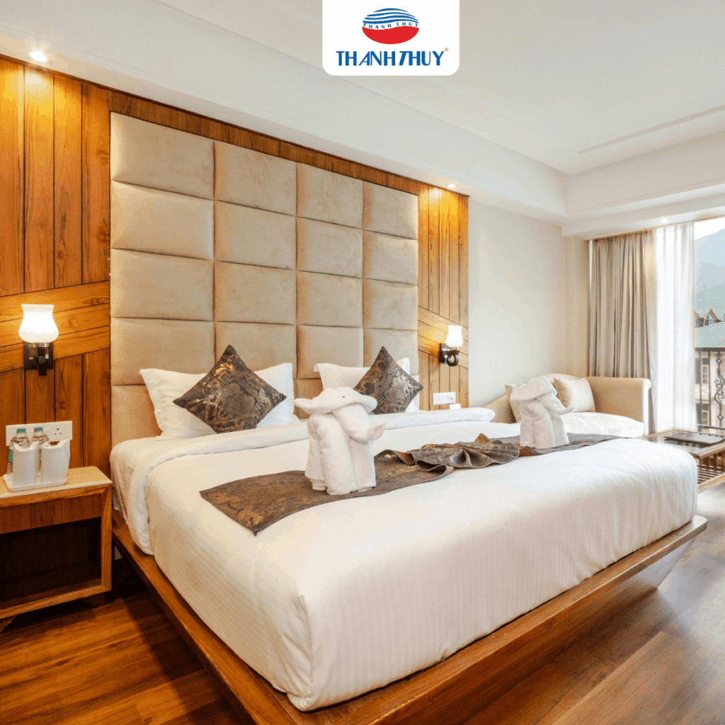 Chăn Ga Khách Sạn Cao Cấp 4 - 5 Sao 6 Chăn ga là một trong những yếu tố tạo nên ấn tượng vô hình của khách sạn