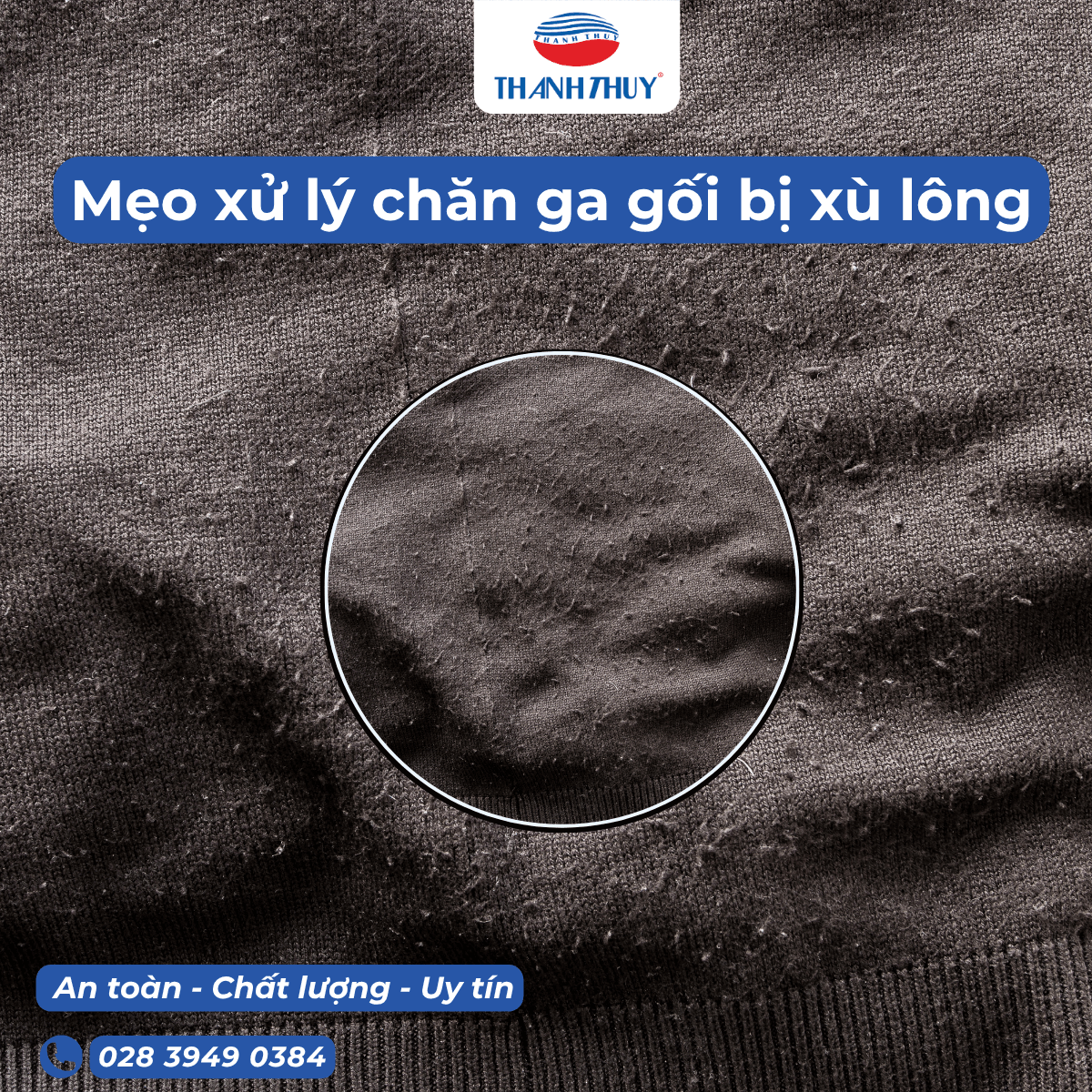 Mẹo xử lý chăn ga gối bị xù lông