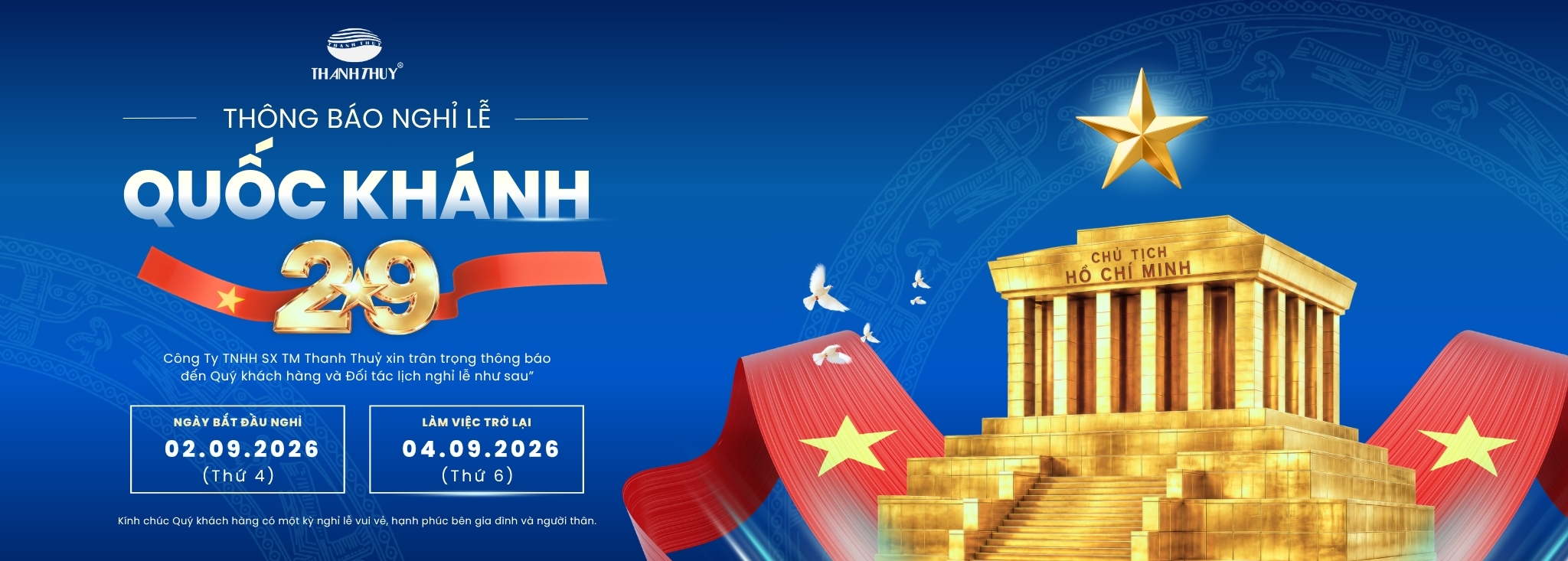 Thanh Thuỷ_Thông Báo Lịch Nghỉ Lễ Quốc Khánh 2.9.2026_chanrathanhthuy