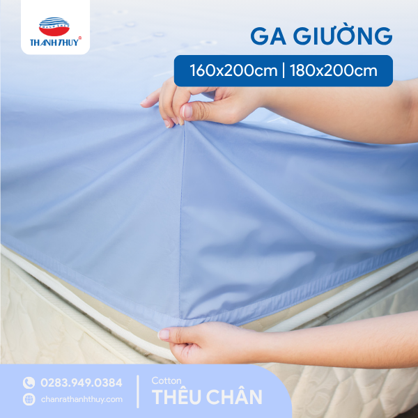 Cotton Thêu Chân_Ga Giường