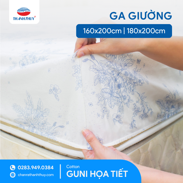 Cotton Guni Họa Tiết_Ga Giường