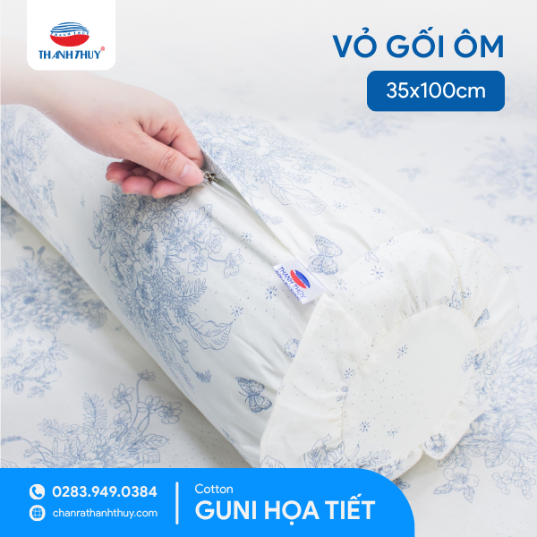 Cotton Guni Họa Tiết_Vỏ Gối Ôm