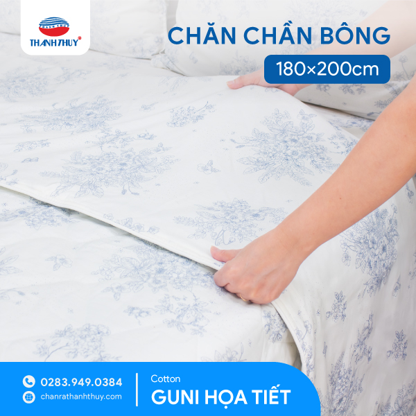 Chăn chần bông Guni Họa Tiết