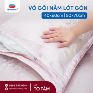 Vỏ Gối Nằm Lụa Tơ Tằm (Tencel 60s) - Mượt Mà, Đẳng Cấp
