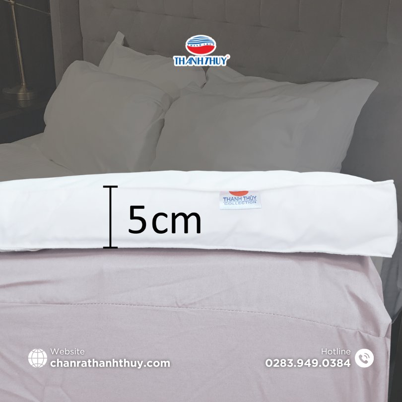 Topper Khách Sạn: Tấm Tiện Nghi Làm Êm Nệm, May Tại Xưởng 4 Topper khách sạn Thanh Thủy trải trên nệm